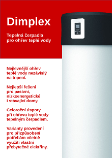 Prospekt ohřívačů vody Dimplex DHW